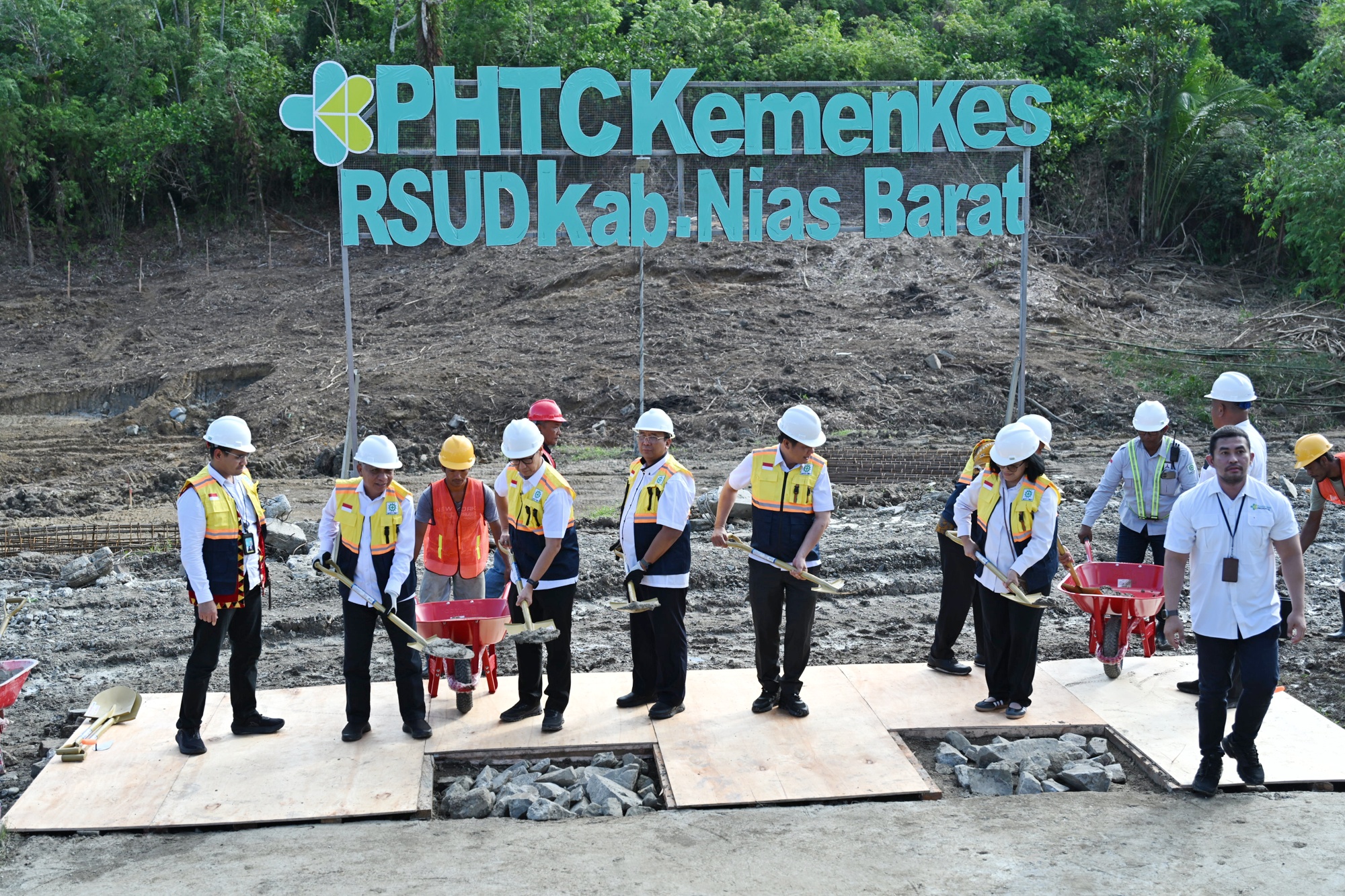 Groundbreaking RSUD Pratama Nias Barat