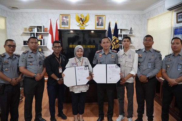 Rutan Kelas I Medan Raih Sertifikat Halal dari Kemenag untuk Produk Tempe dan Dapur Sehat