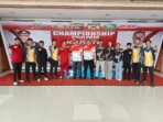 Saya sebagai bendahara umum Gojuass,menghadiri Pembukaan Juara Karate,piala Kapolda Sumatera Se